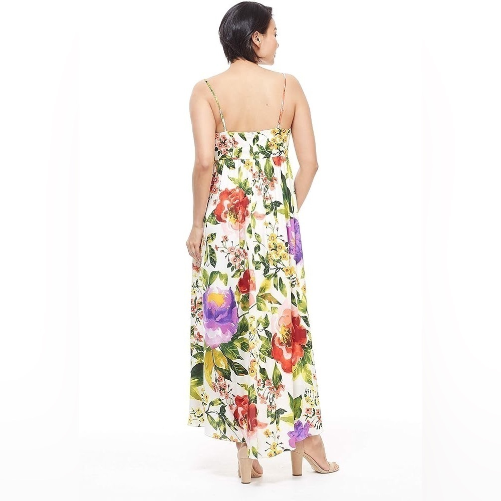 LONDON TIMES | Floral Tie Slip Dress - Picture 2 of 13
